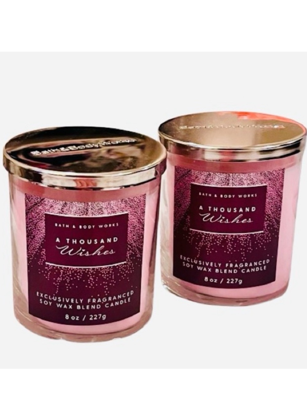 🆕- Bath & Body Works- SET OF 2- “A Thousand Wishes” Scented Candles